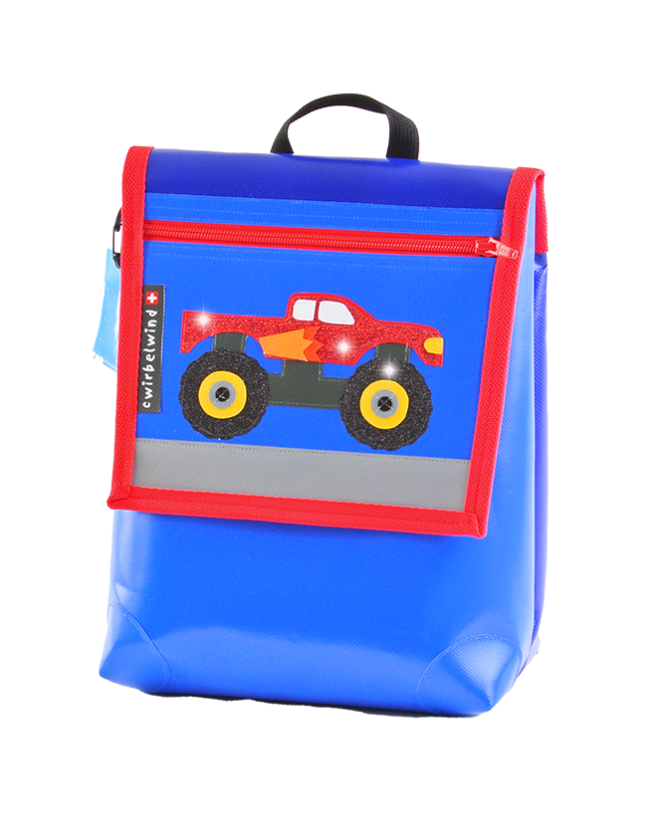 Cwirbelwind Monterstruck rot Glitzer Kinderrucksack