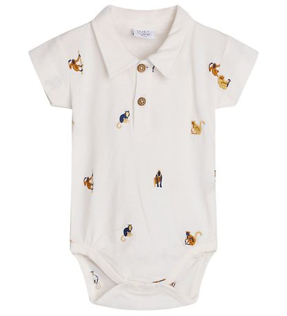 HUST & CLAIRE - Baby Polo Body Organic Cotton Monkeys