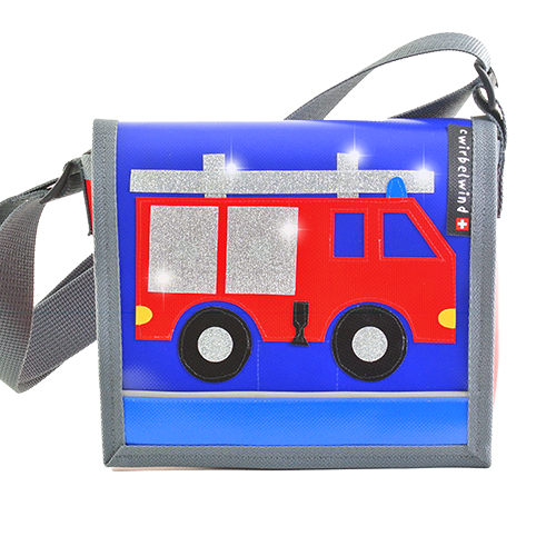 Cwirbelwind Kindergartentasche Feuerwehr 3 Glitzer