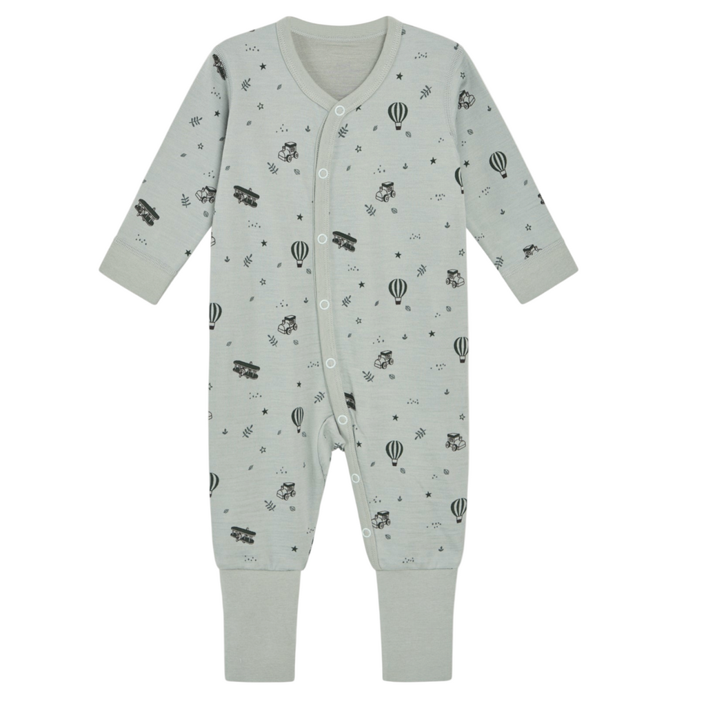 Hust & Claire Strampler aus Merinowolle und Bambus HCManu 38260 3416 jade green