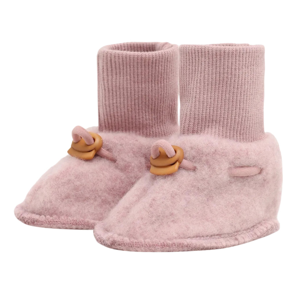 Hust_Füsslinge_Wollfleece_Babyschuhe_Rosa_420006-3875Heather