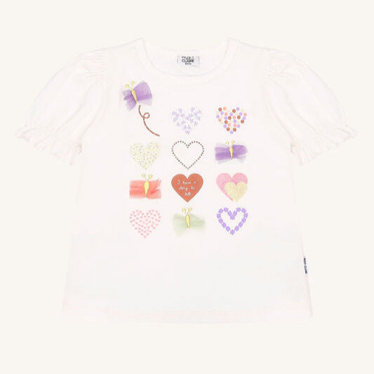 Hust & Claire T-Shirt mit Herz HCAlma 12334 3270 ivory