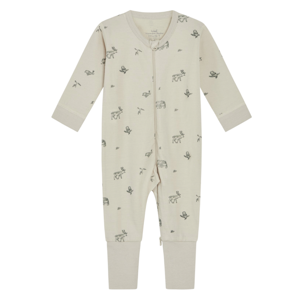 HUST & CLAIRE - Baby Strampler HCManu aus Merinowolle und Bambus