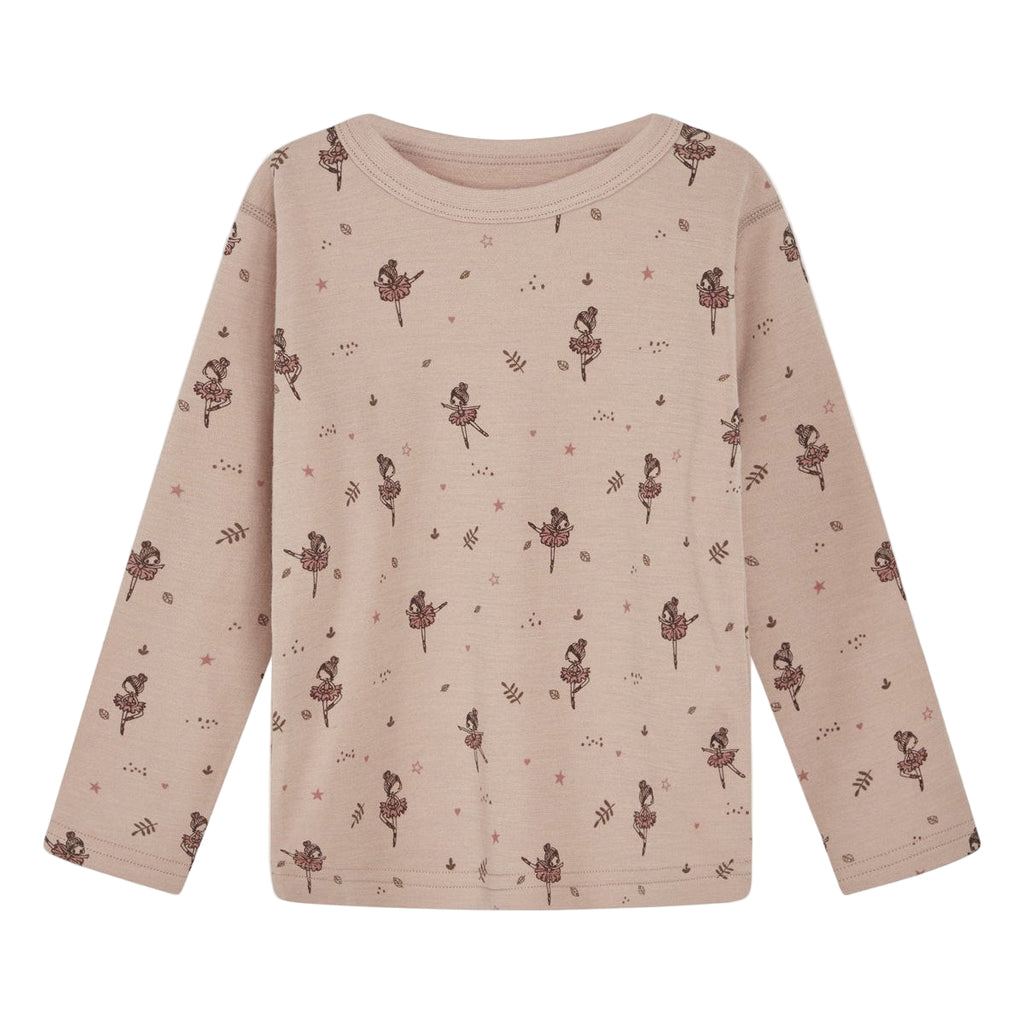 Hust & Claire langarm Shirt HCAbba aus Merinowolle und Bambus Tänzerin 21553 3750 rose cloud
