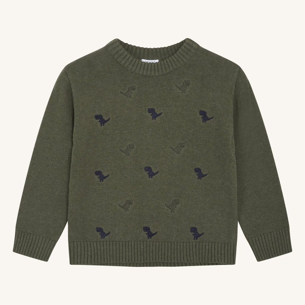 Hust & Claire Strickpullover bio-Baumwolle HCPelle 14967 4461 ivy melange