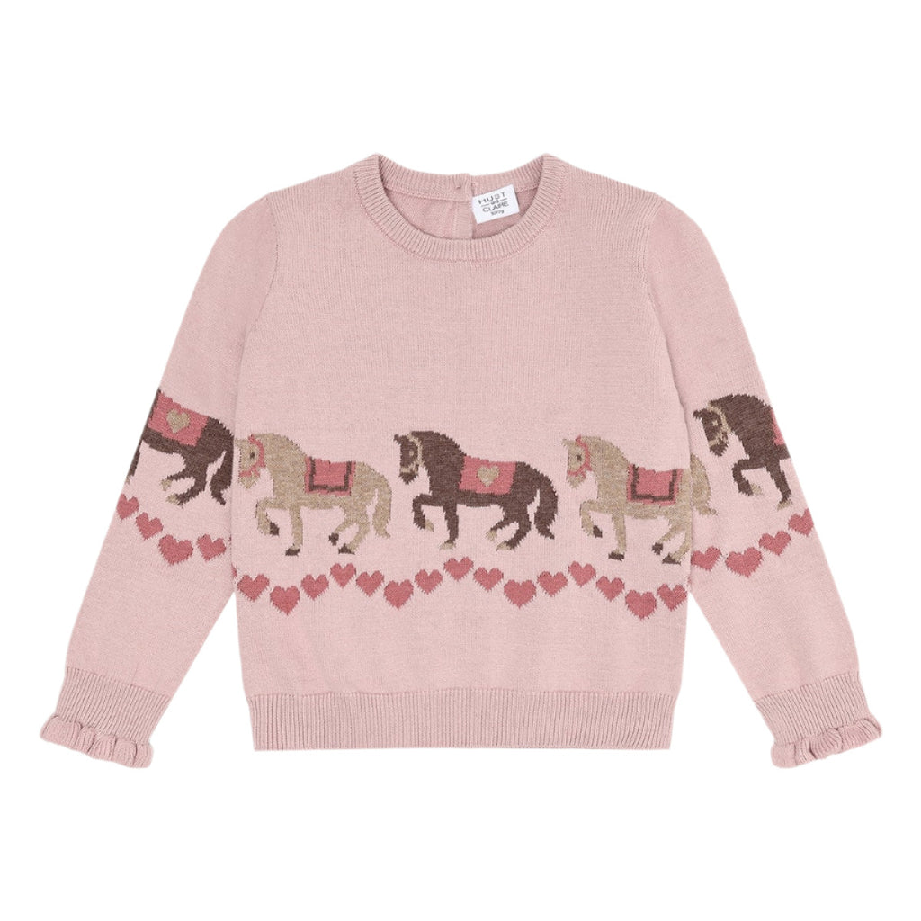 Hust_Pullover_Girl_HCPani_Pferemuster_rosa_12374