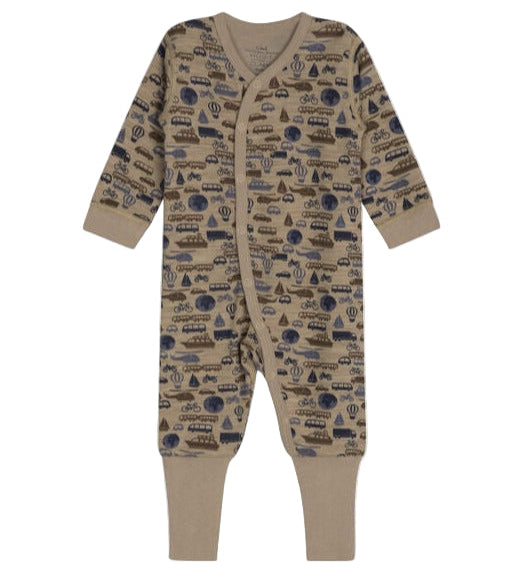 Hust & Claire Strampler Einteiler Merino Bambus Qualität Manu 37577 3554 biscuit