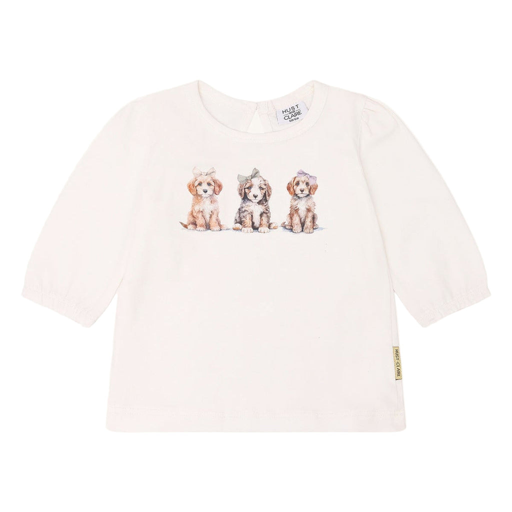 Hust & Claire T-Shirt HCAlma Hundeprint 44514 3270 ivory
