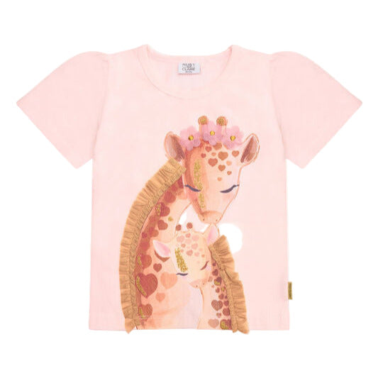 Hust & Claire T-Shirt Giraffe HCAlma 12372 4307 rose beach