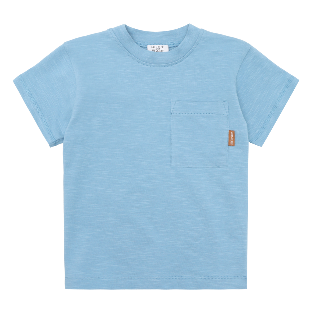 Hust_T-Shirt_uni_Blau_Bio_