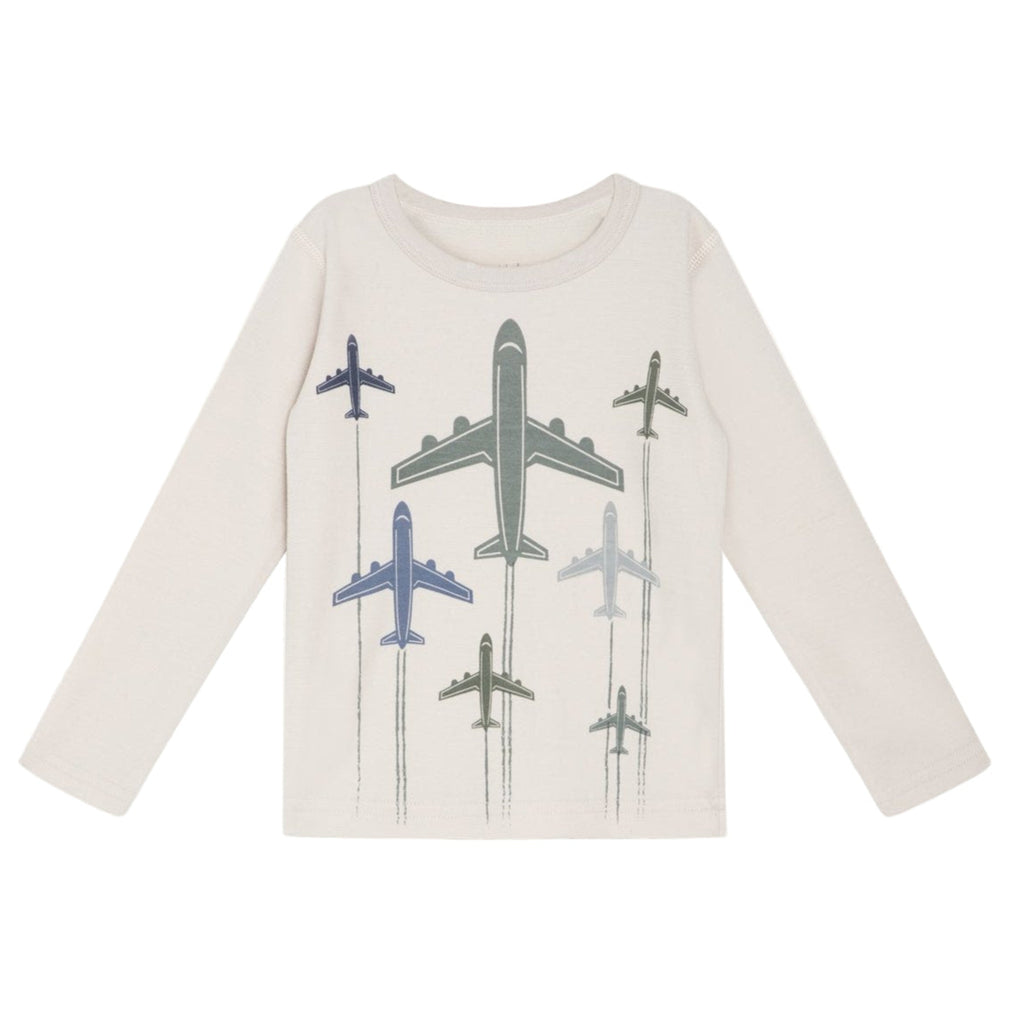 Hust & Claire langarmshirt HCAbba 21542 4501 french oak Merinowolle und Bambus