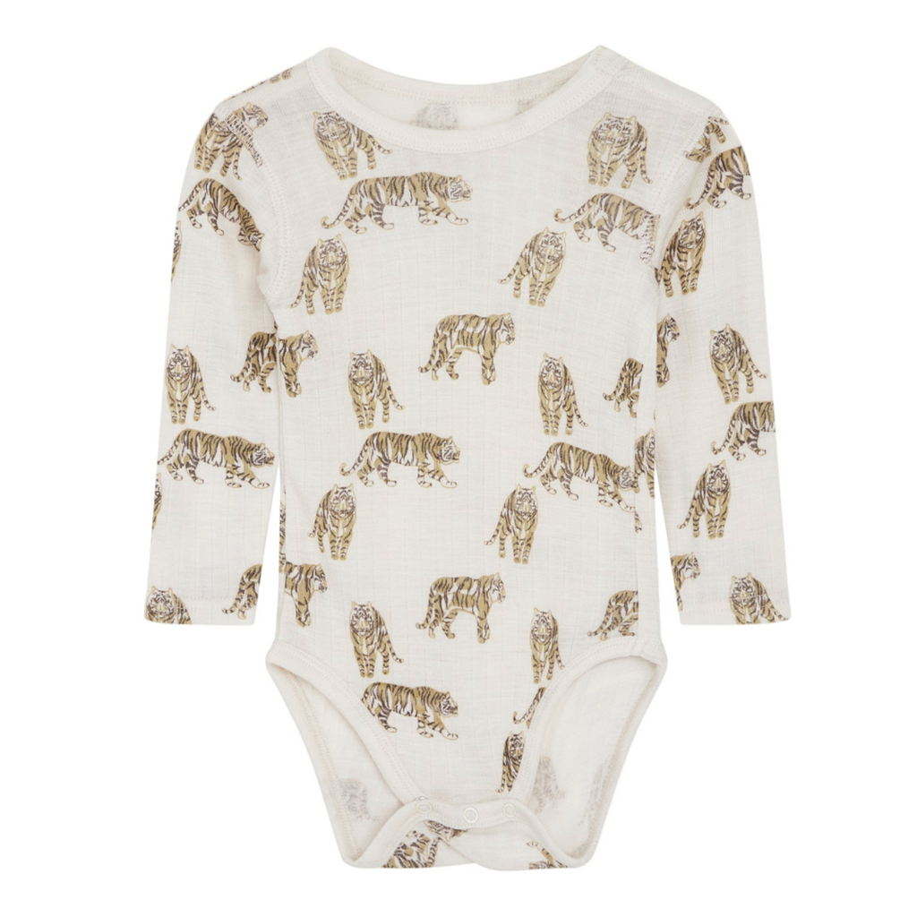Hust & Claire Baby Body aus Merinowolle und Tencel Lyocell HCBocel 38280 4501 french oak