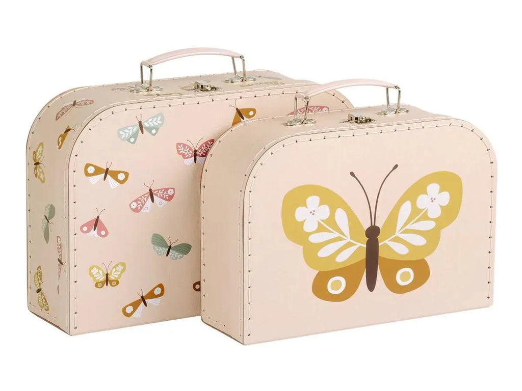 a little lovley company suitcase set butterflies