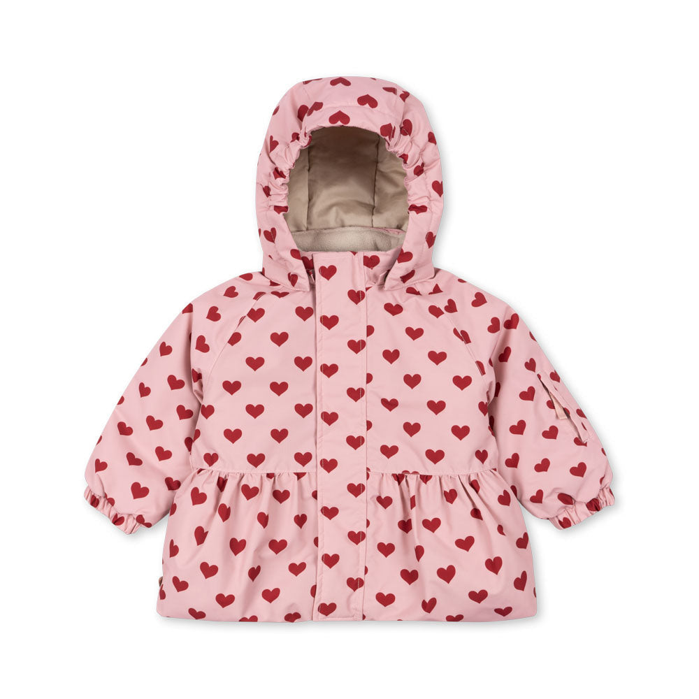 Konges_Sløjd_Winterjacke_Rüschenjacke_Herz_Amour_Pink_