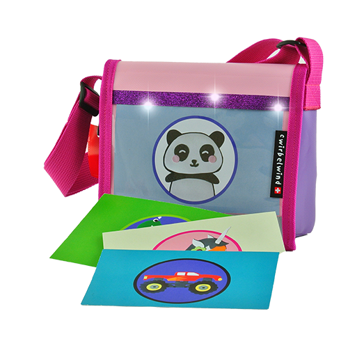 Cwirbelwind Kreativ Rosa Glitzer Kindergartentasche