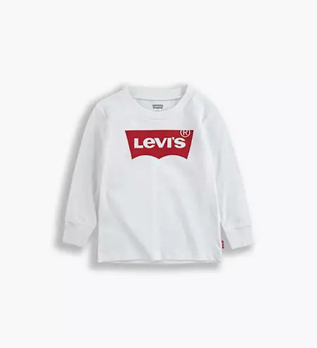 LEVIS - Camiseta bebé con logo blanco