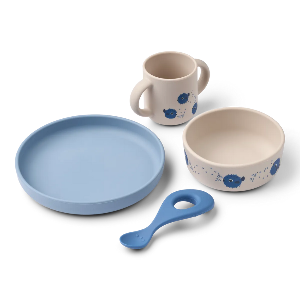 Liewood_Geschirrset_Vivi_LW15135_Pufferfish_Kugelfisch