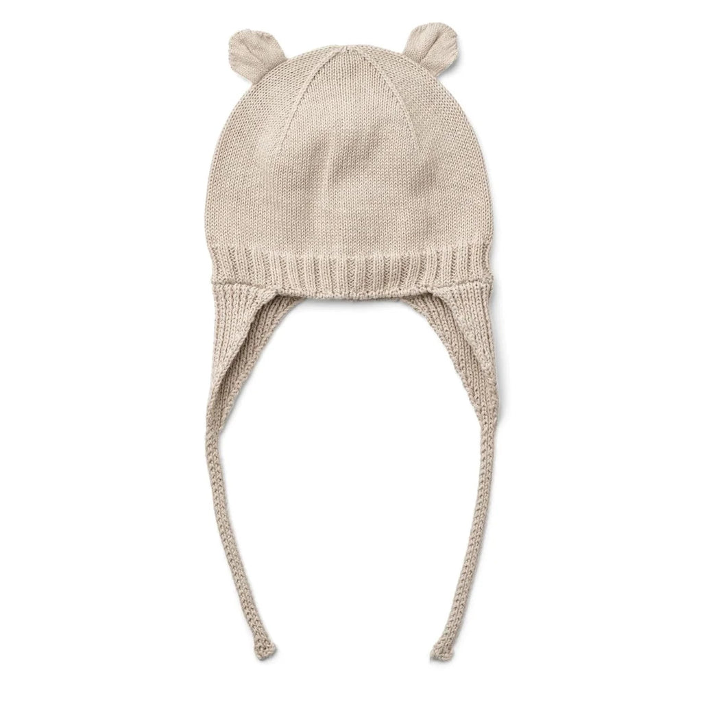 Liewood baby hat with ears LW15134 sandy 5060