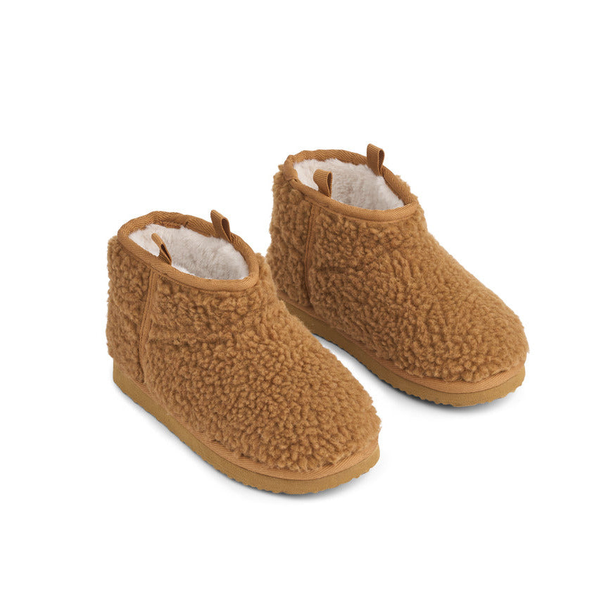 Liewood_Schuhe_Alban_Pile_Shoes_LW20799_3050_Golden_caramel_1