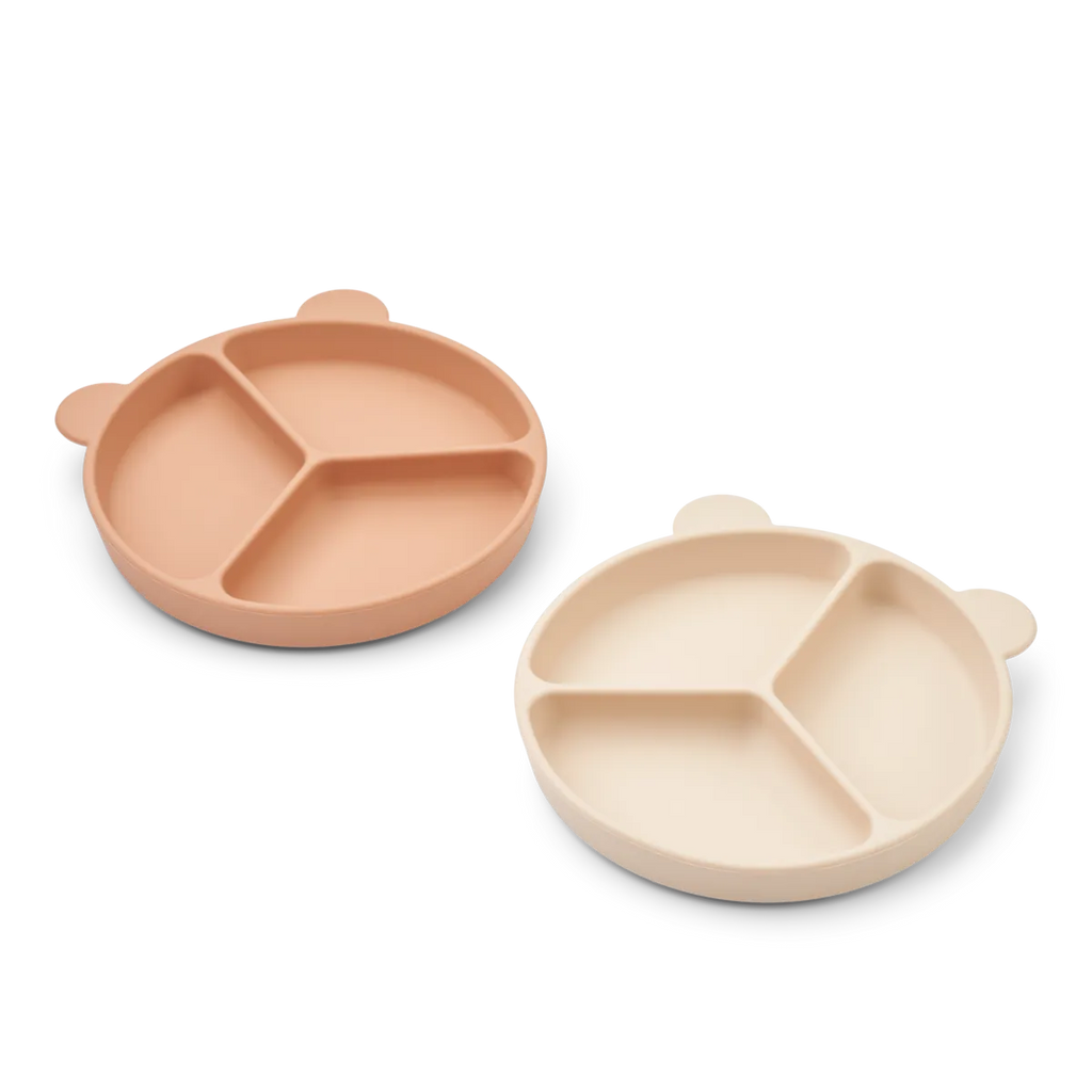 Liewood Saugnapfteller 2-er Set LW15122 tuscany rose apple blossom
