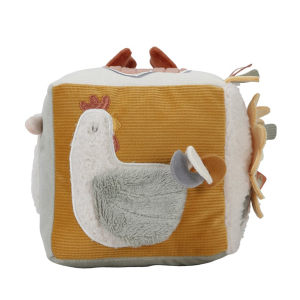 Little Dutch Fühlwürfel Newborn Naturals - Aktivitätswürfel Für Babys