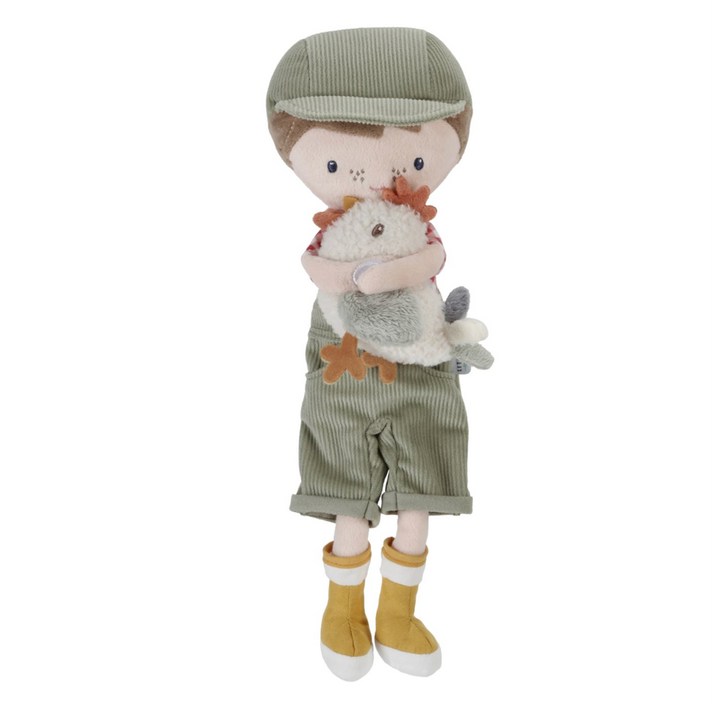 Little Dutch Cuddly doll Jim Bauer with chicken 35 cm LD4563