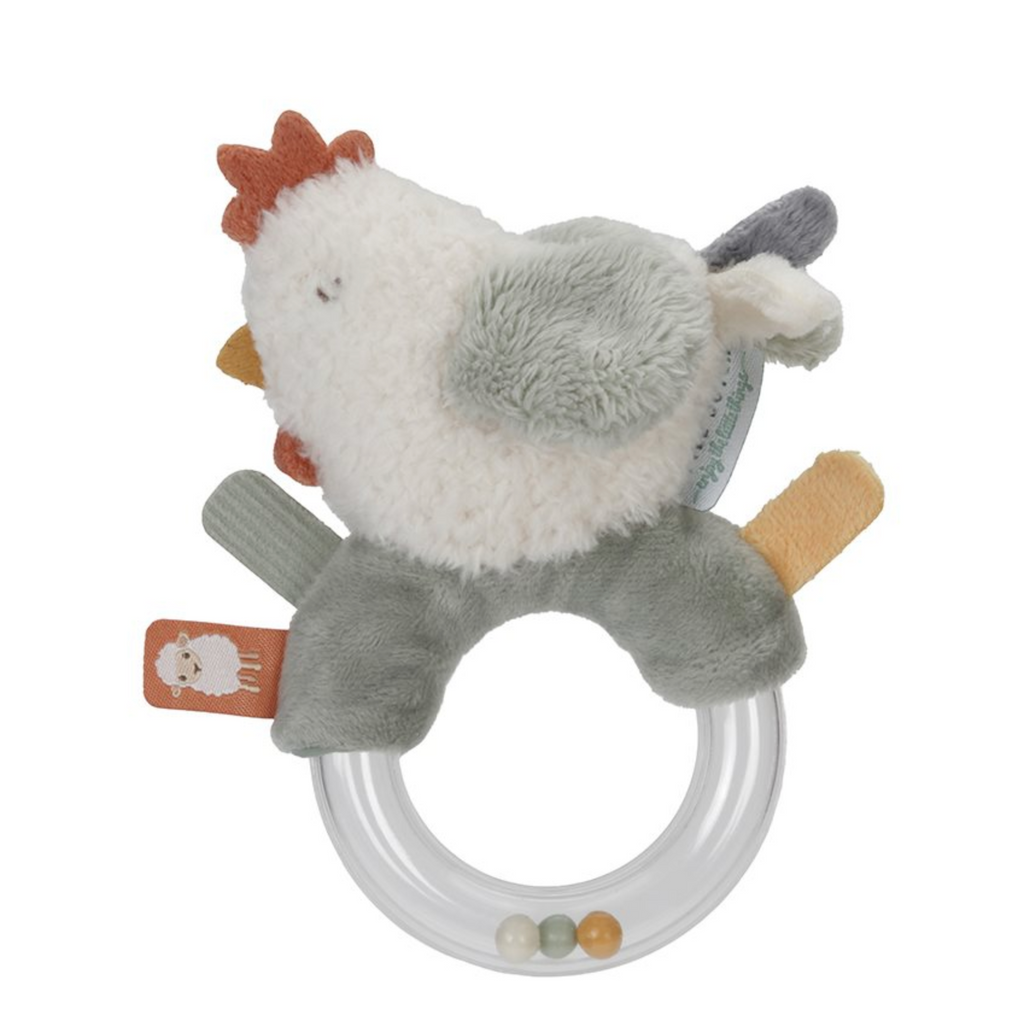 Little Dutch Pollo a sonaglino ad anello Little Farm LD8814