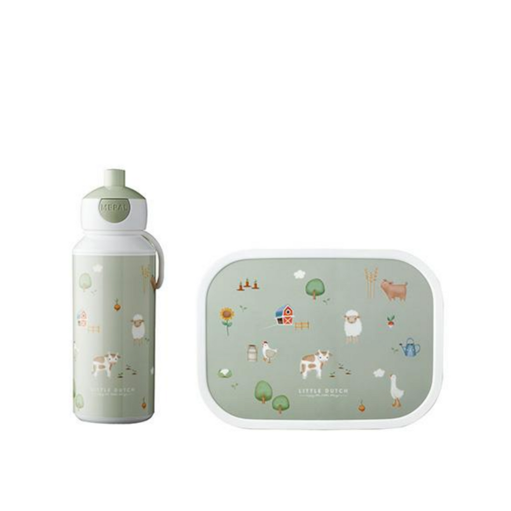 Little Dutch Lunchbox Set Little Farm pop-up Trinkflasche und Lunchbox 107410165399
