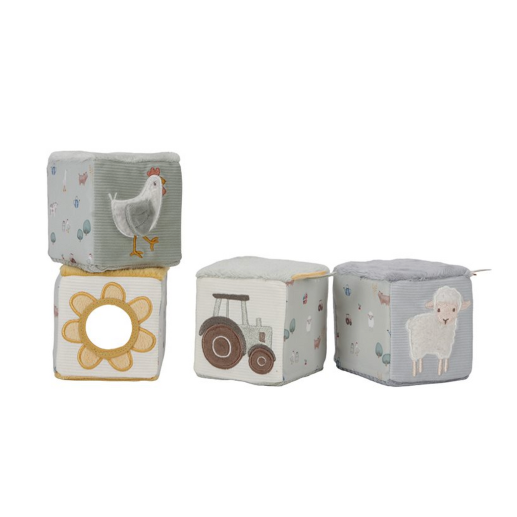 Little Dutch Set cubi in tessuto 4 pezzi Little Farm LD8816