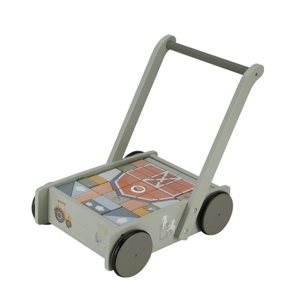 Little Dutch Baby walker with building blocks LD7141 Little Farm