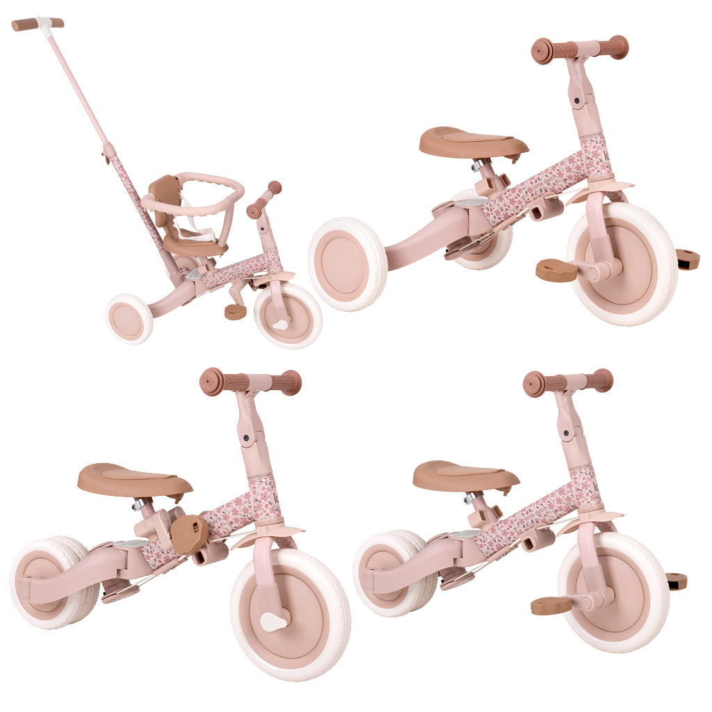 Little Dutch Dreirad Tricycle 4-in-1 Fairy Garden LD6080.pink