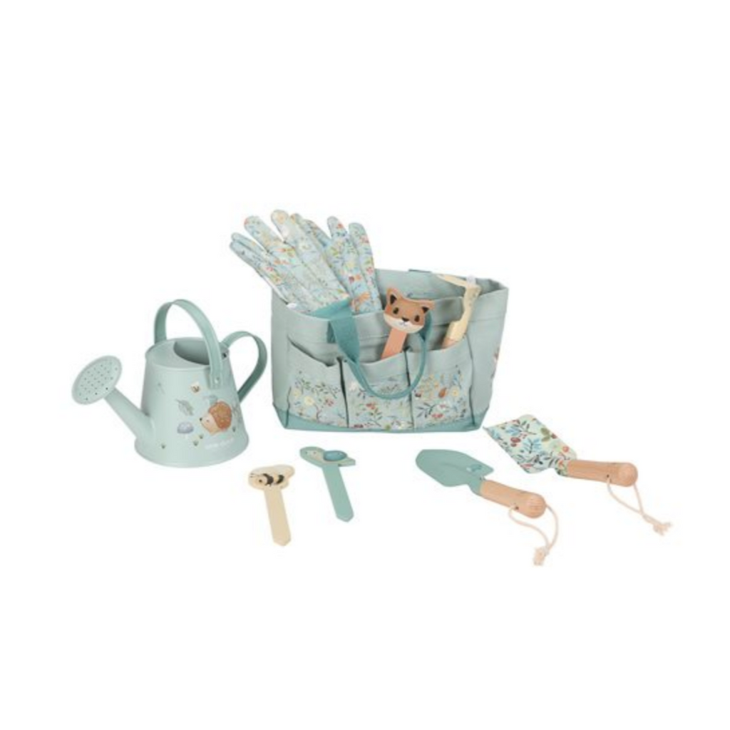 Little Dutch Coffret cadeau jardin 10 pièces Forest Friends Garden bois FSC LD9114 bleu