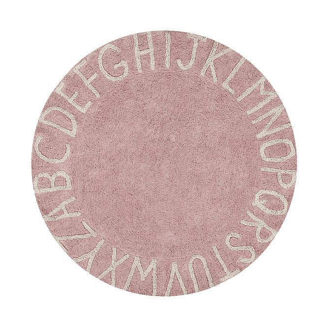 Lorena_Canals_waschbarer_Spielteppich_ABC-Rund_Rosa_washable-rug-abc-natural-vintage-nude-lorena-canals-1