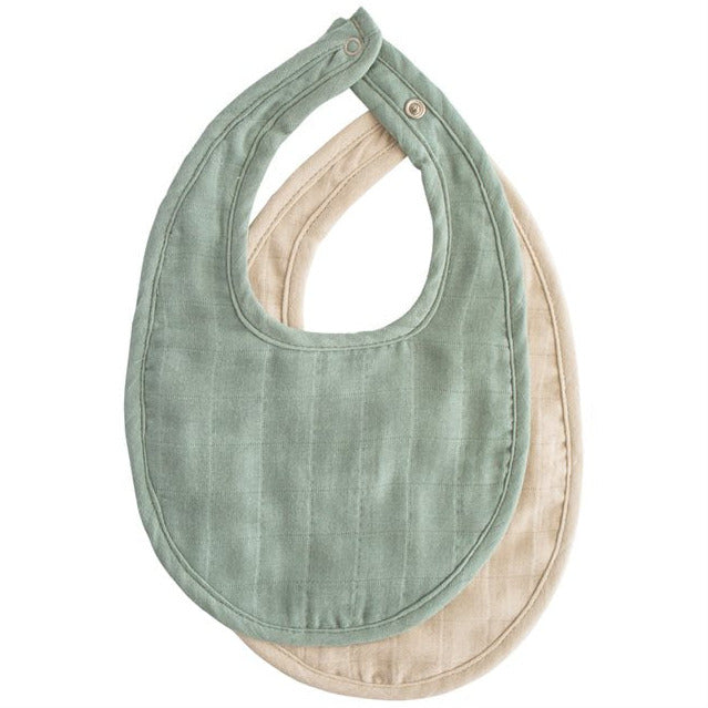 Bavoir Mushie Roman Green Fog 101254