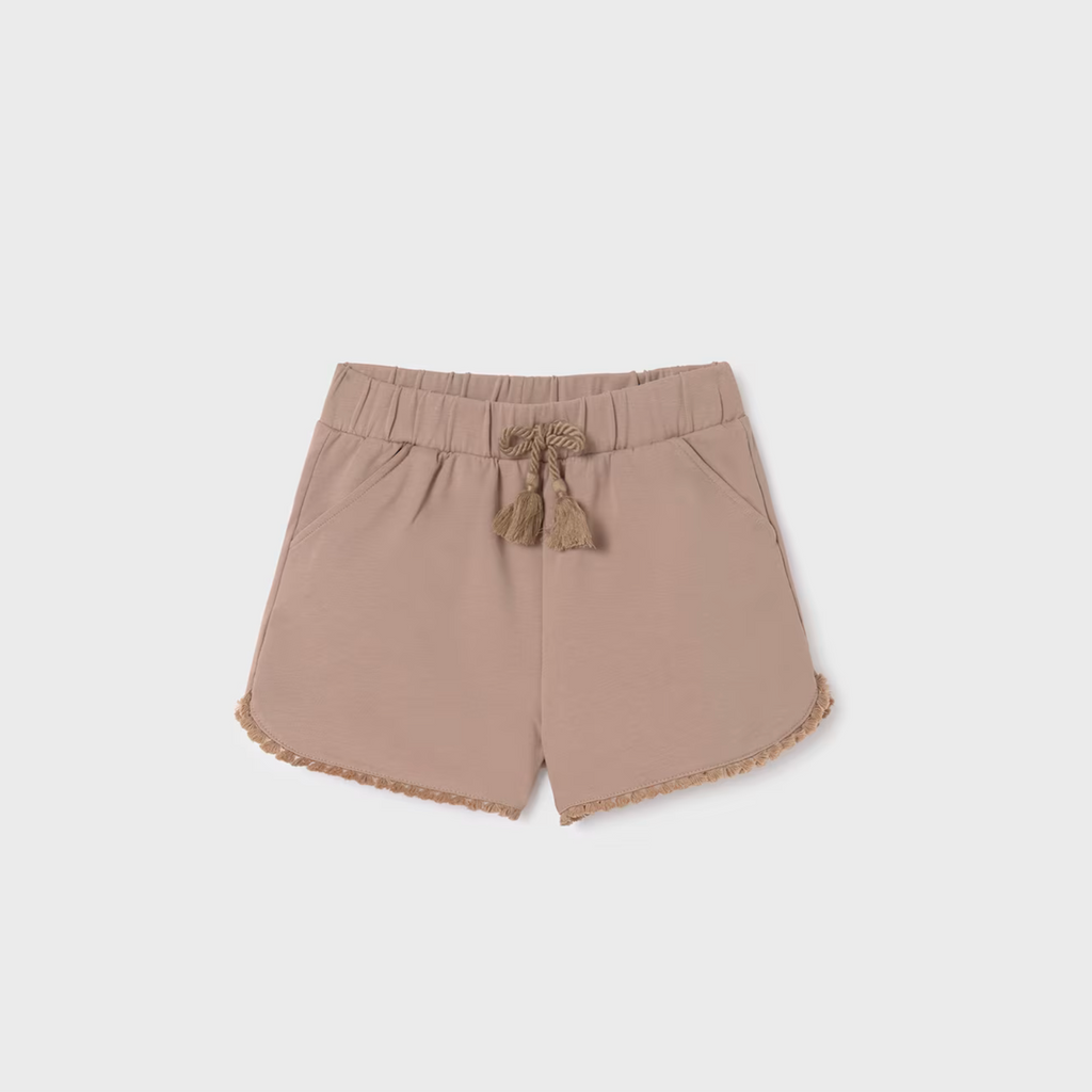 MAYORAL - Girls plush shorts made of Better Cotton 272 058 Cinnamon