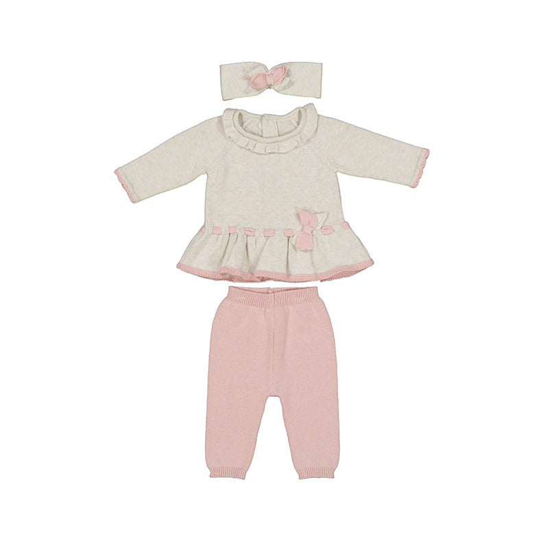 Set me dollakë Mayoral Tricot Babygirl Rosé 2743