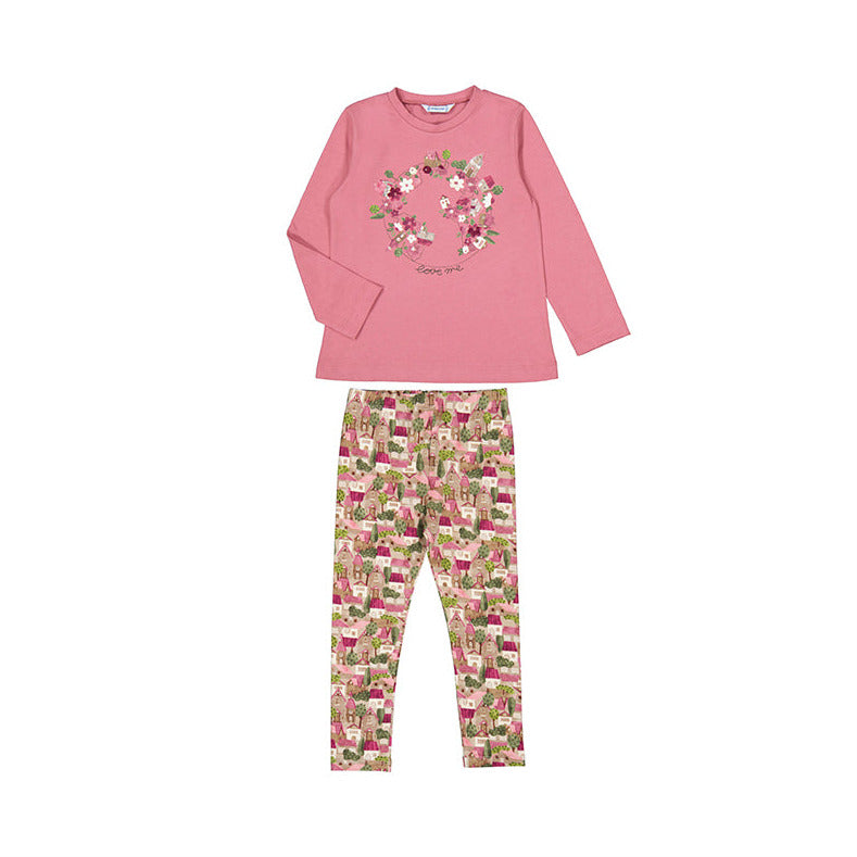 Mayoral Girls Set with Leggings Orchid