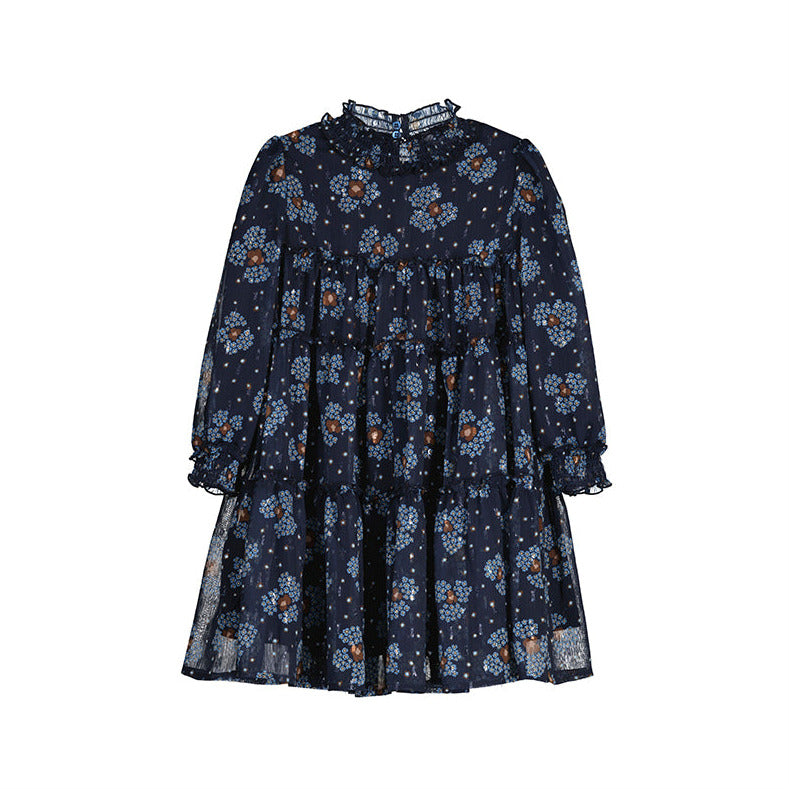 Mayoral Kleid Girls 4920 Marineblau