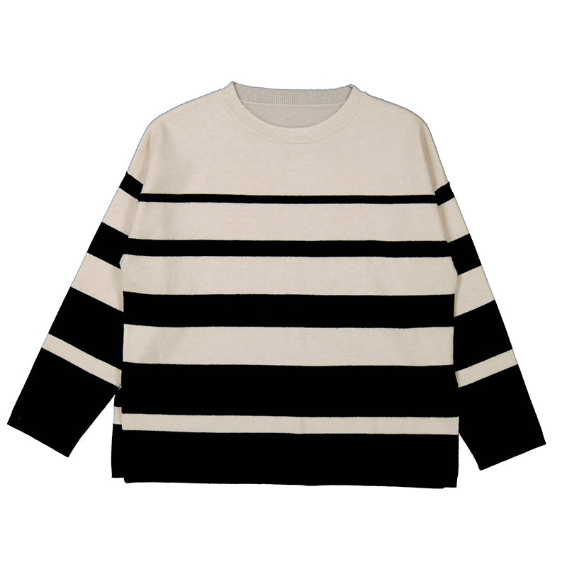 Mayoral Pullover Girl gestreift 7311 schwarz 028