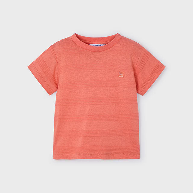 Mayoral T-Shirt Boy gestreift dark peach 3028 087