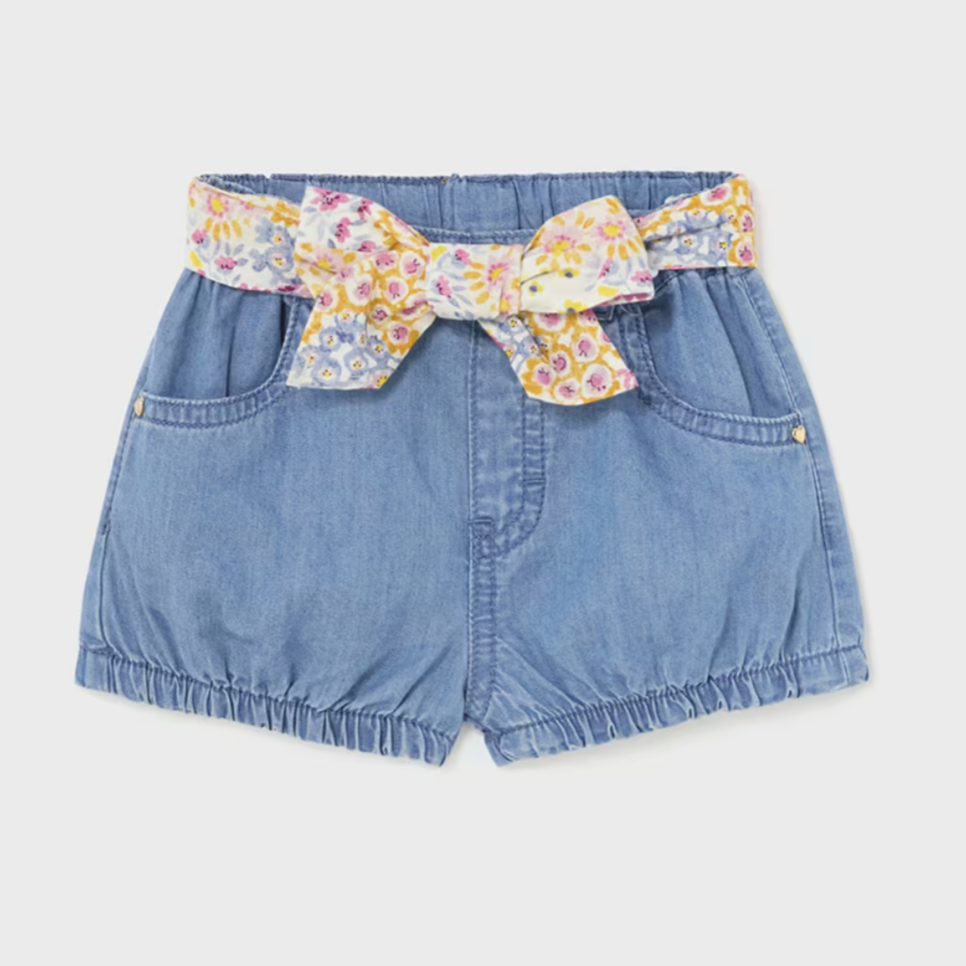 Mayoral Kurze Hose mit Schleifengürtel Better Cotton Baby 1218 067 Mitte