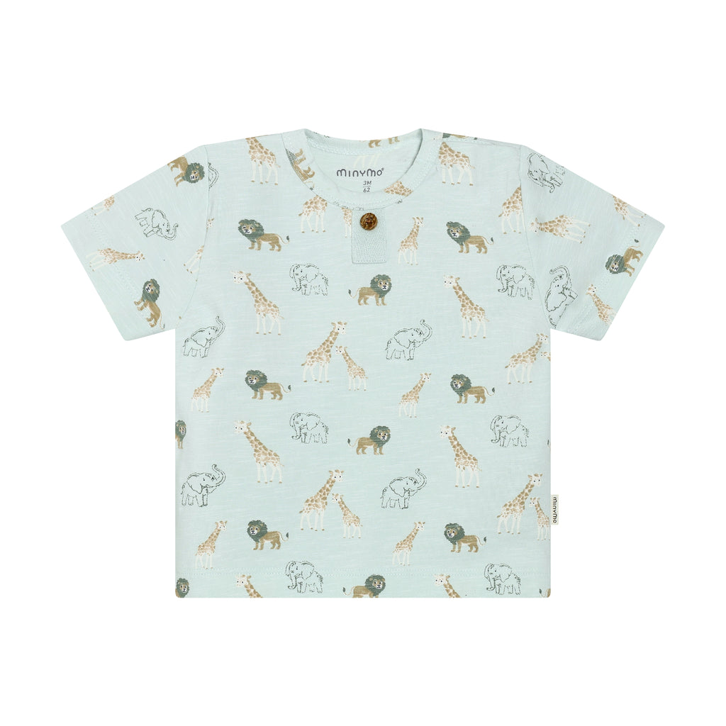 Minymo_T-Shirt_kurzarm_Giraffe_Löwe_