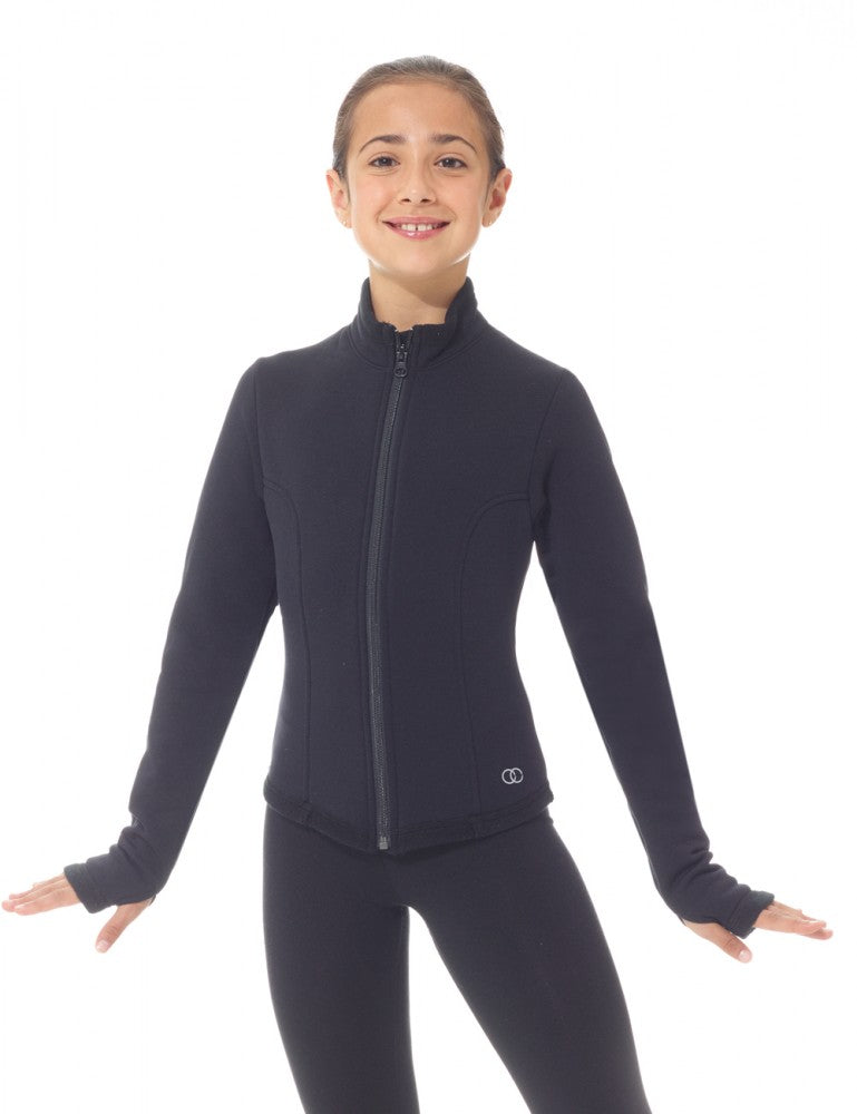 MONDOR - Eiskunstlauf Jacke Polartec schwarz