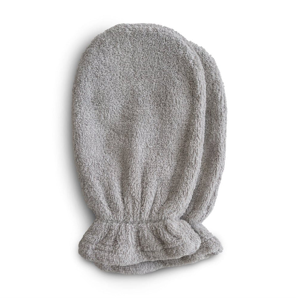 Gant de toilette Mushie, gant de toilette, gris, paquet de 2 2930546