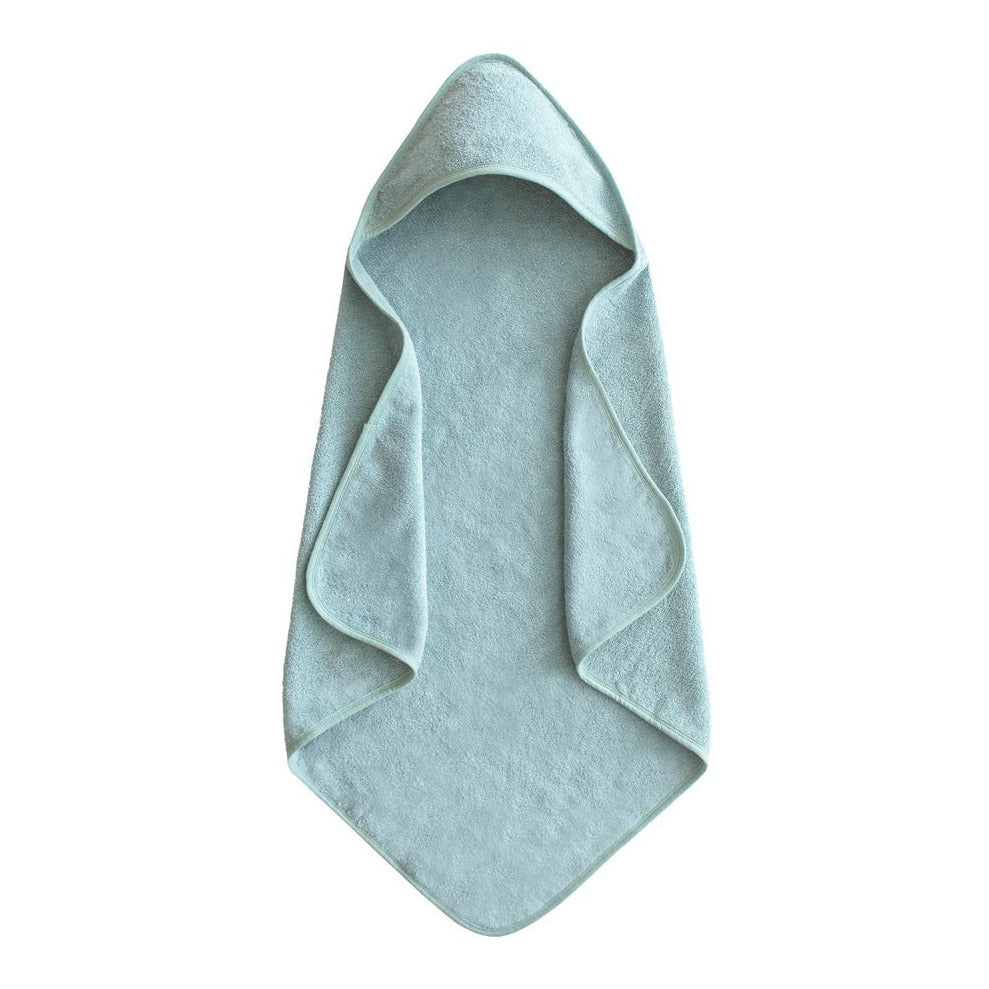 Mushie Bath Poncho Baby Hooded Towel Sea Mist 2940548
