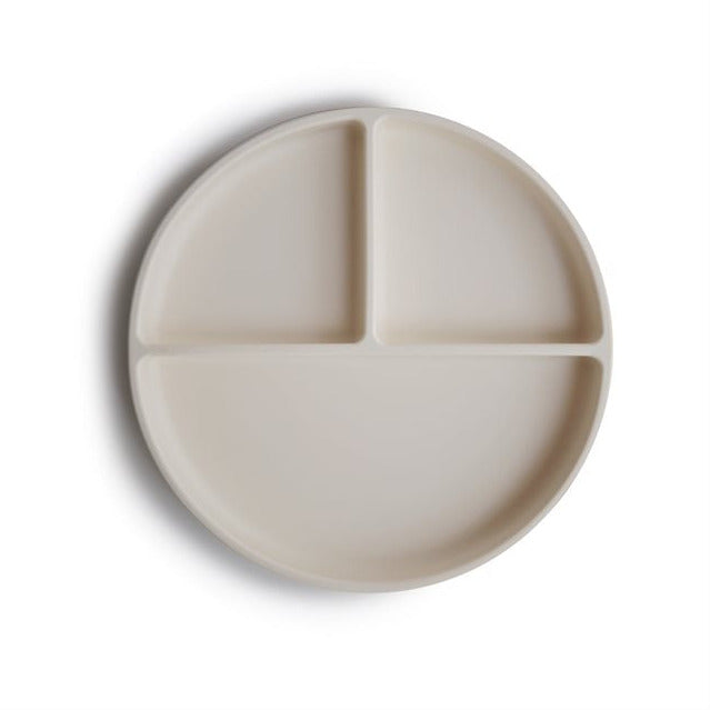 Mushie Silikonteller ivory 2320094