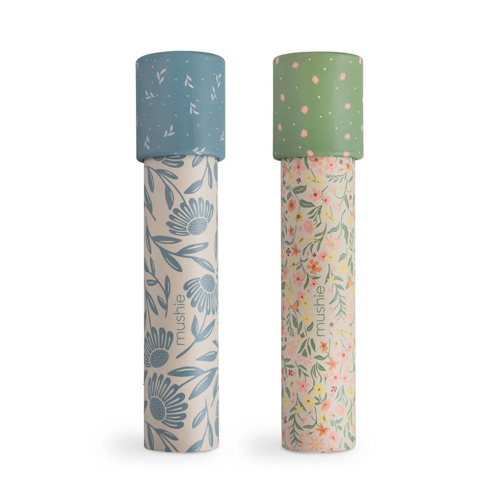 MUSHIE - Kaleidoskop 2er Pack Pastel Blooms Blue Flowers