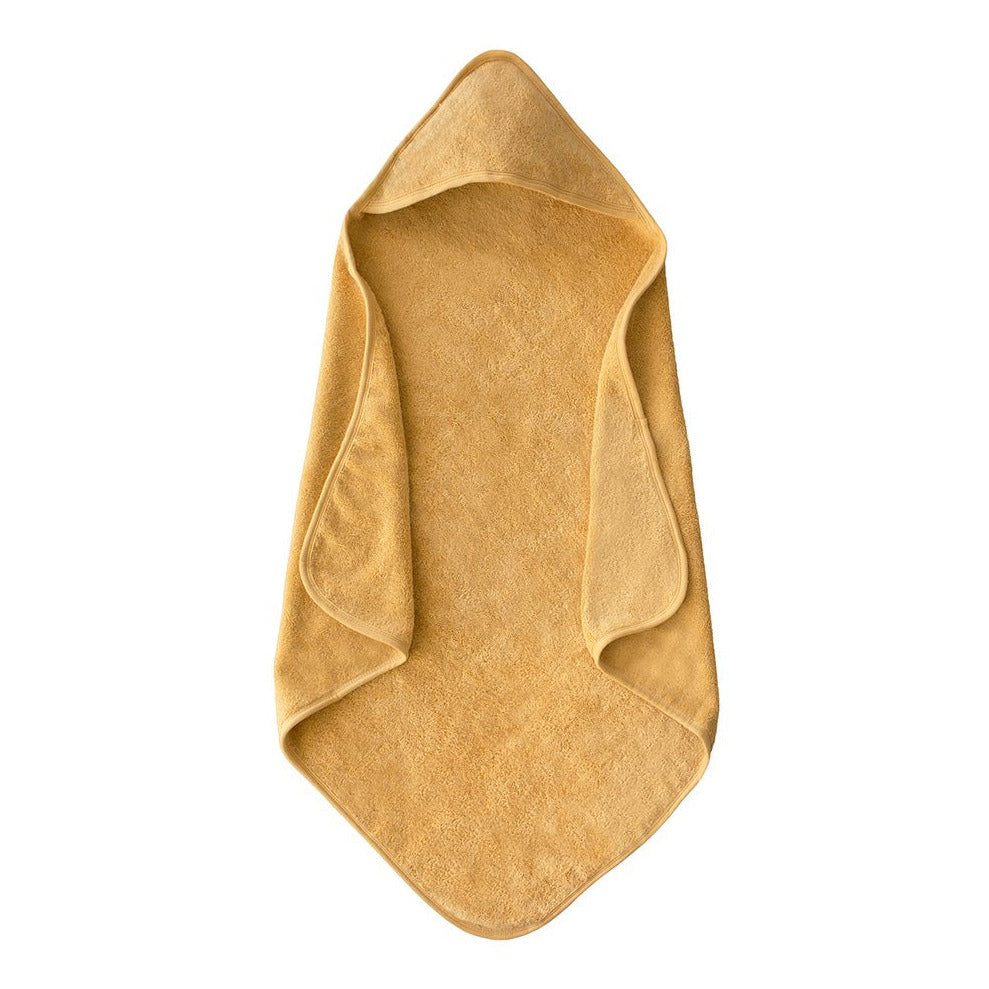 Mushie Poncho De Baño Toalla Con Capucha Bebé Otoño Amarillo 100060