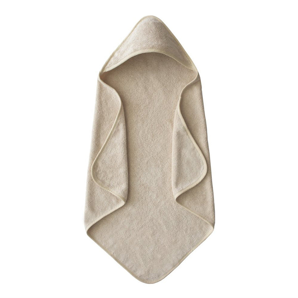 Mushie hooded towel bath poncho Fog 2940075