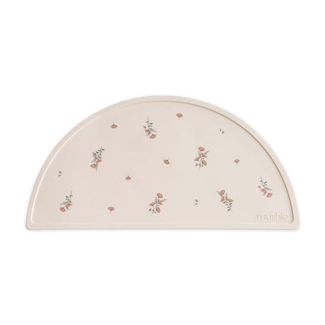 Mushie Placemat Silicone Pink Flowers 2370552